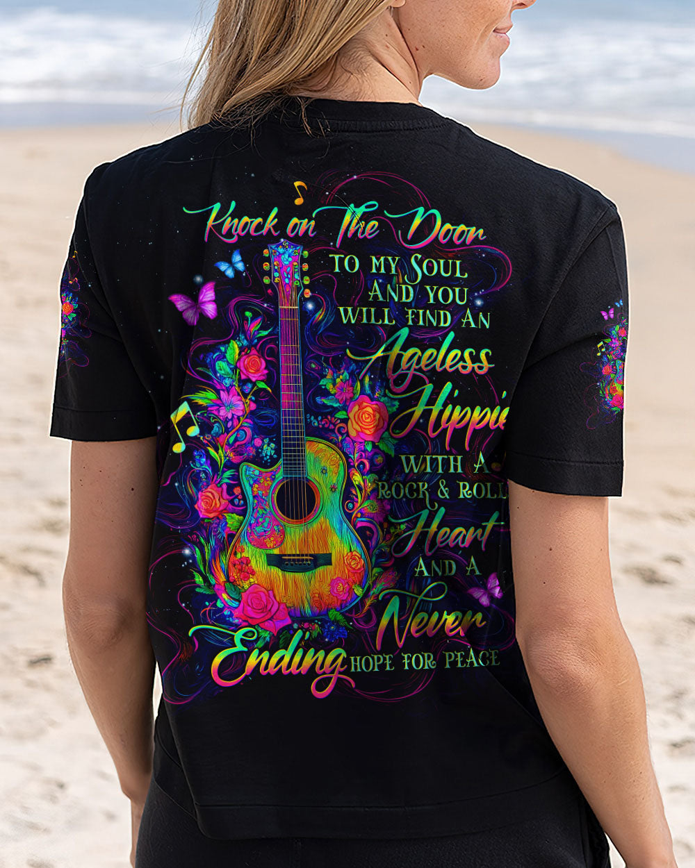 KNOCK ON THE DOOR TO MY SOUL GUITAR  ALL OVER PRINT - TLTW2603253