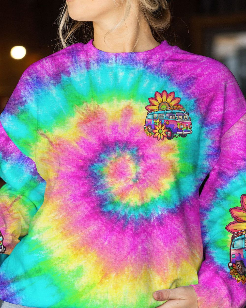 I'M BLUNT BECAUSE GOD ROLLED ME TIE DYE ALL OVER PRINT - TLTW2606233