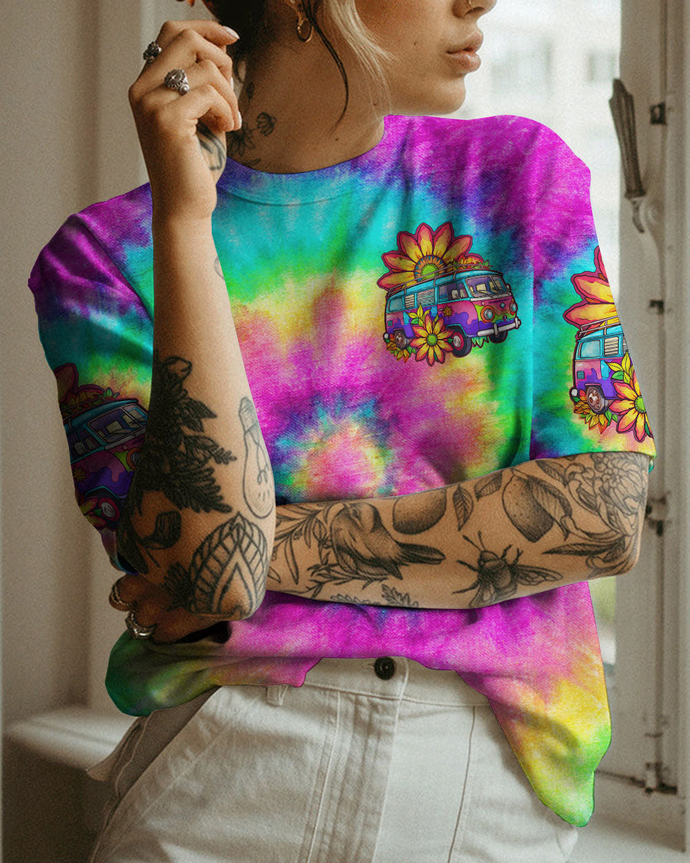 I'M BLUNT BECAUSE GOD ROLLED ME TIE DYE ALL OVER PRINT - TLTW2606233