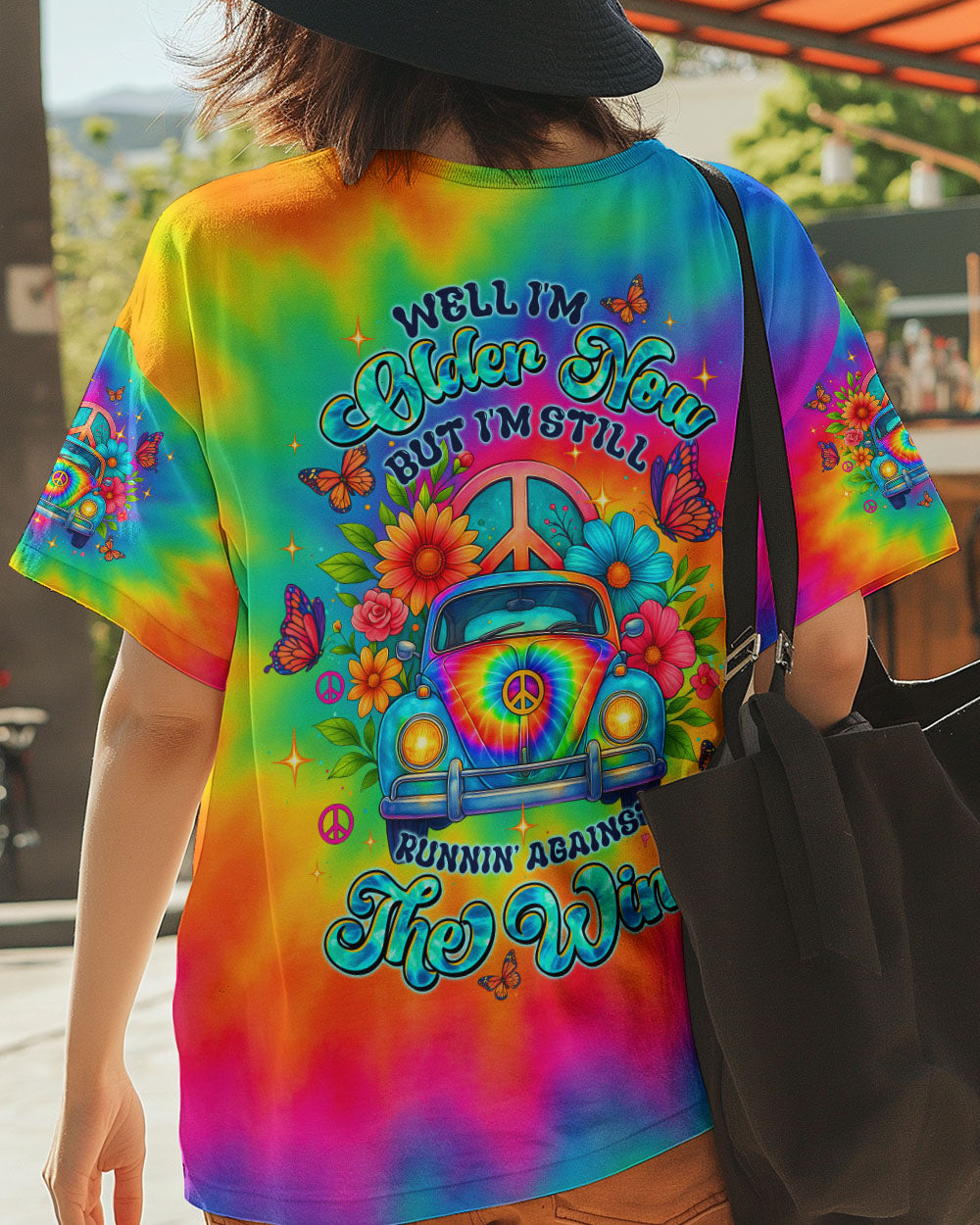 RUNNING AGAINST THE WIND TIE DYE CAR ALL OVER PRINT - TLTW2606251