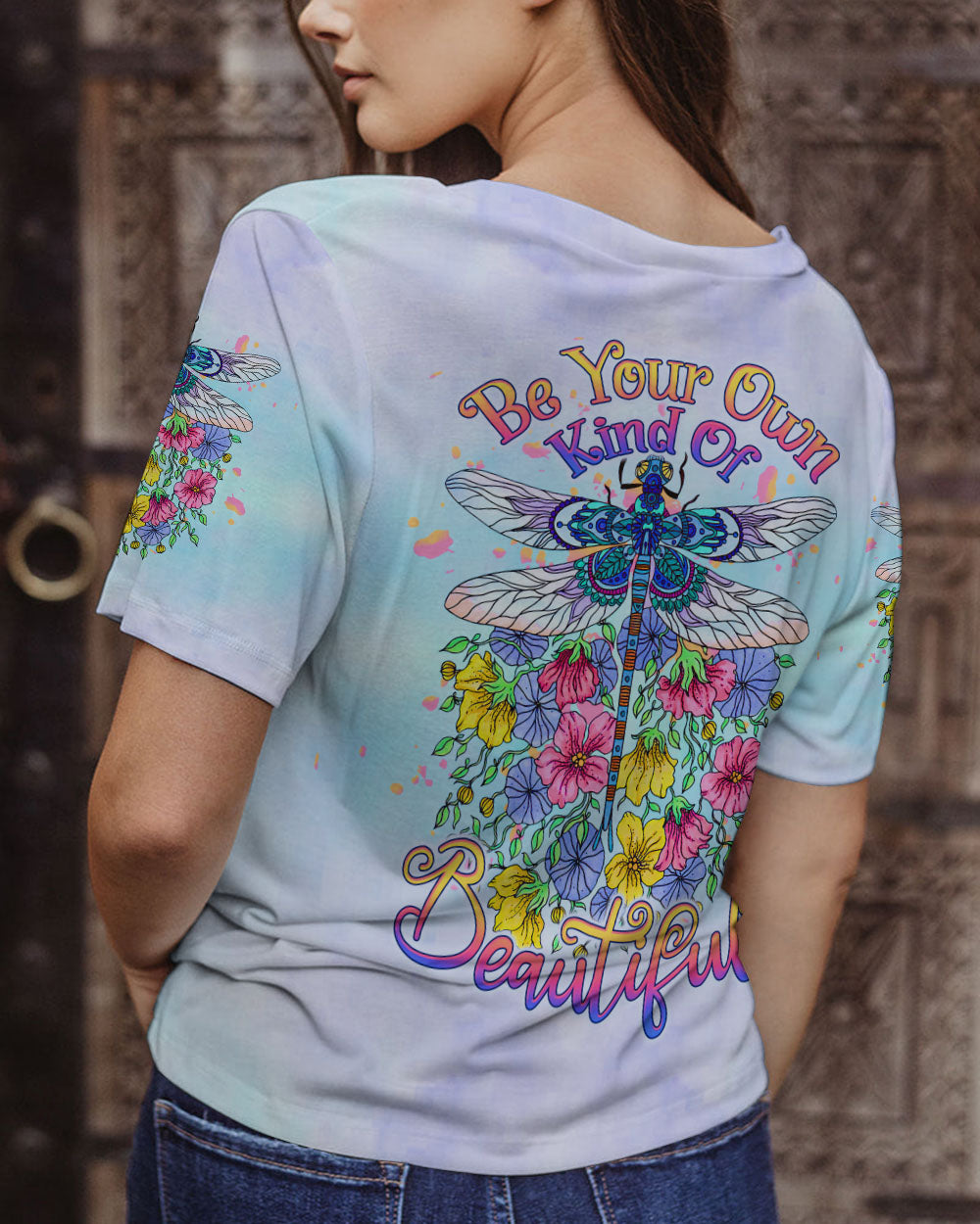 BE YOUR OWN KIND OF BEAUTIFUL DRAGONFLY ALL OVER PRINT - TLTW2607233