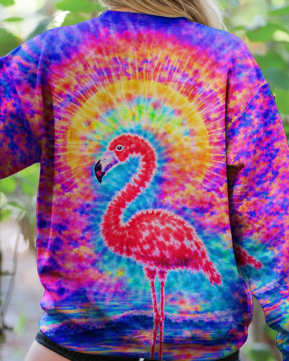 FLAMINGO SUNSET  SWIRL ALL OVER PRINT - TLTW2701262
