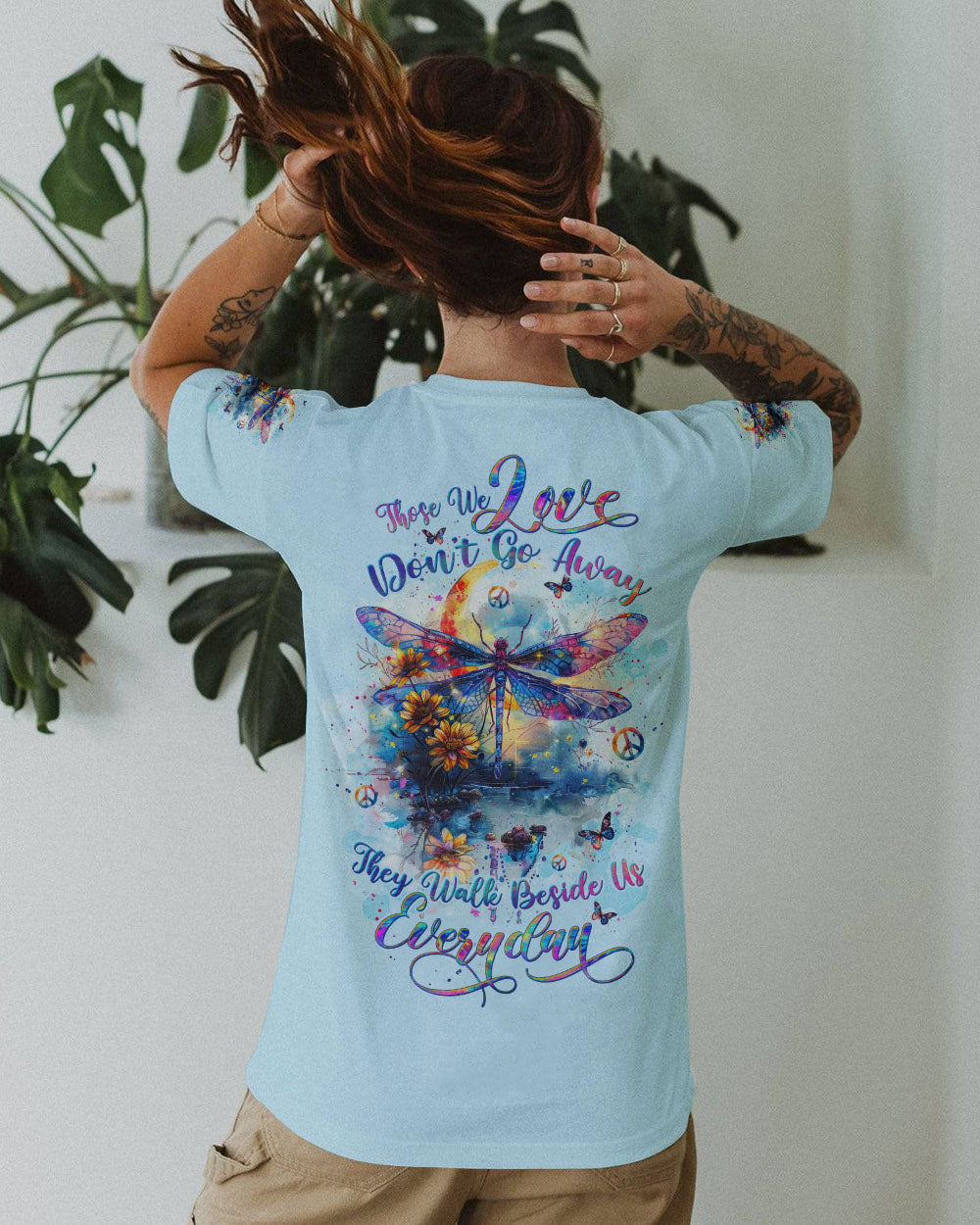 THOSE WE LOVE DON'T GO AWAY DRAGONFLY ALL OVER PRINT - TLTW2703244