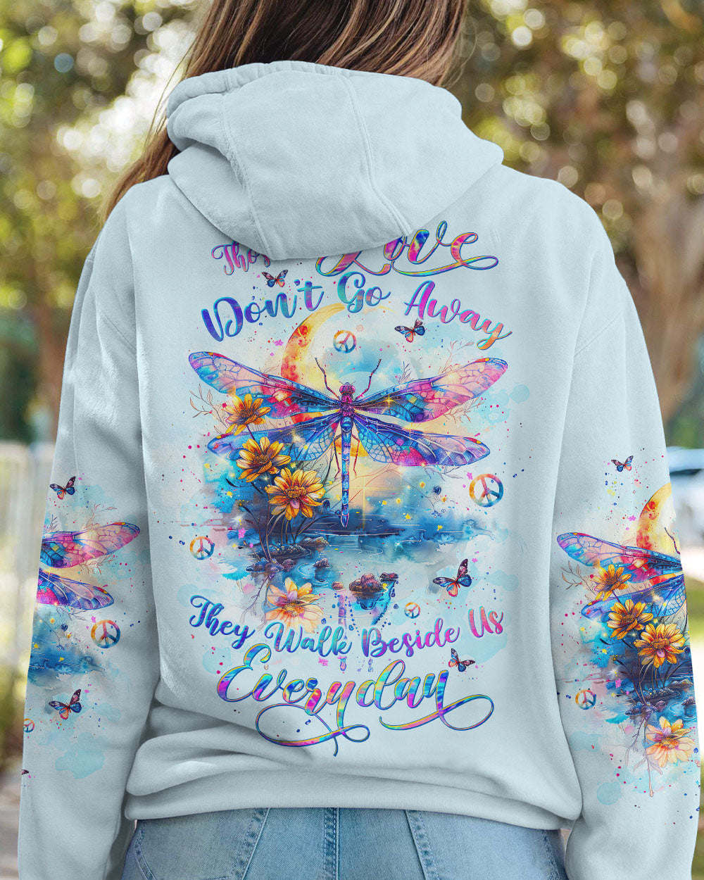 THOSE WE LOVE DON'T GO AWAY DRAGONFLY ALL OVER PRINT - TLTW2703244