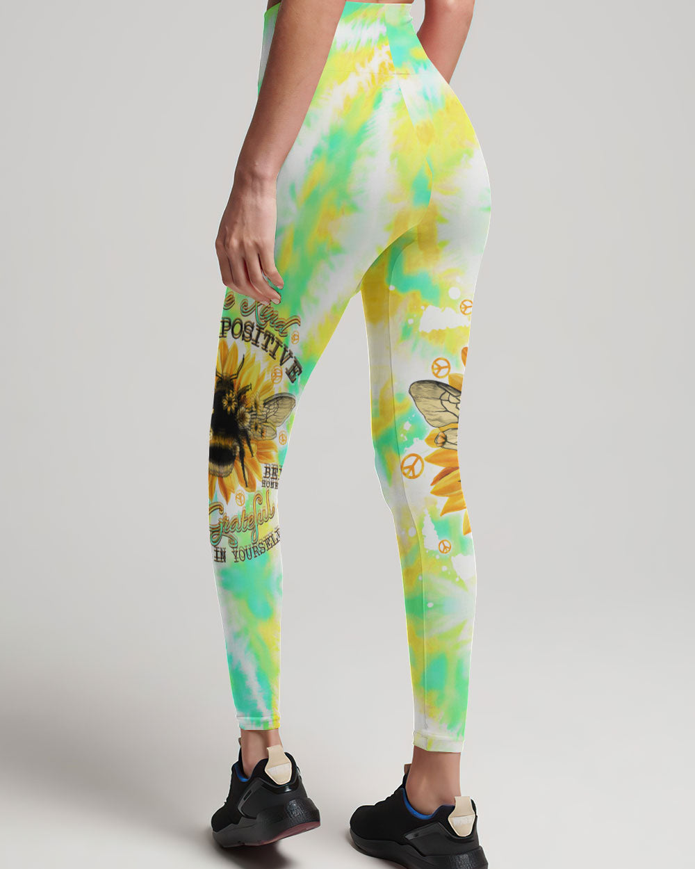 BEE KIND BEE POSITIVE TIE DYE ALL OVER PRINT - TLTW2706234