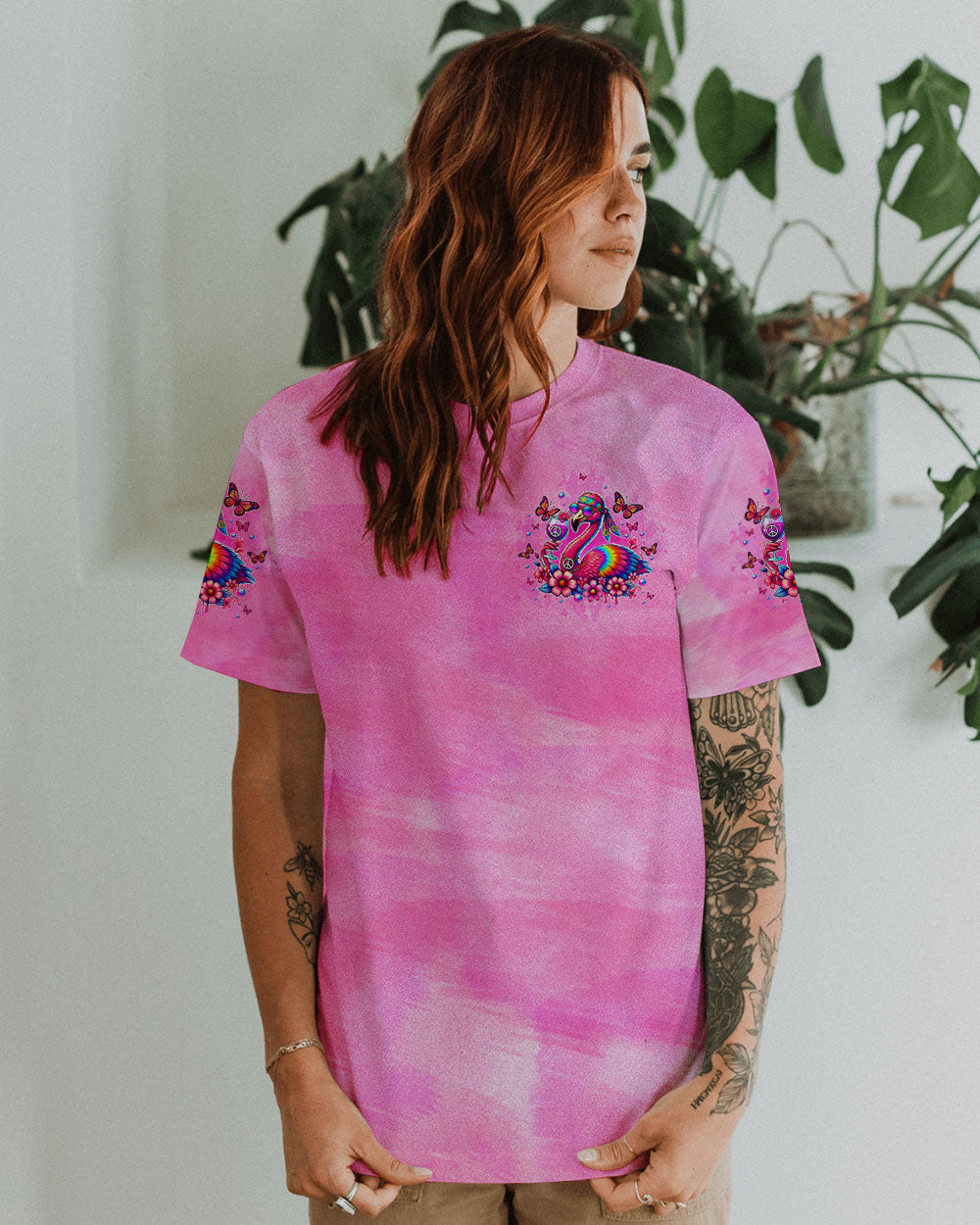 PRETTY IN PINK FLAMINGO ALL OVER PRINT - TLTW2707241