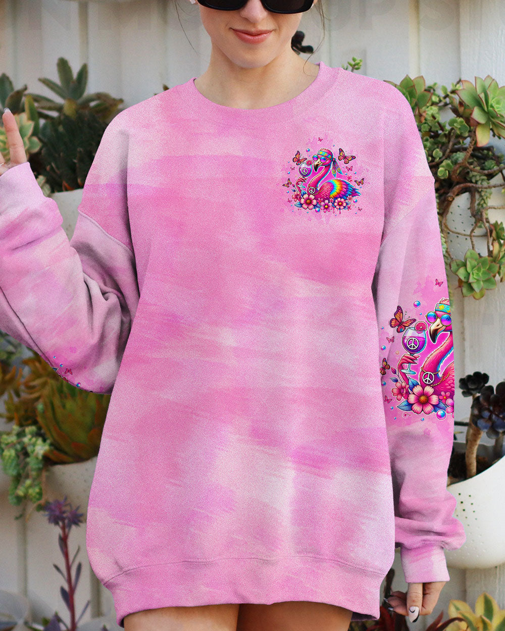 PRETTY IN PINK FLAMINGO ALL OVER PRINT - TLTW2707241