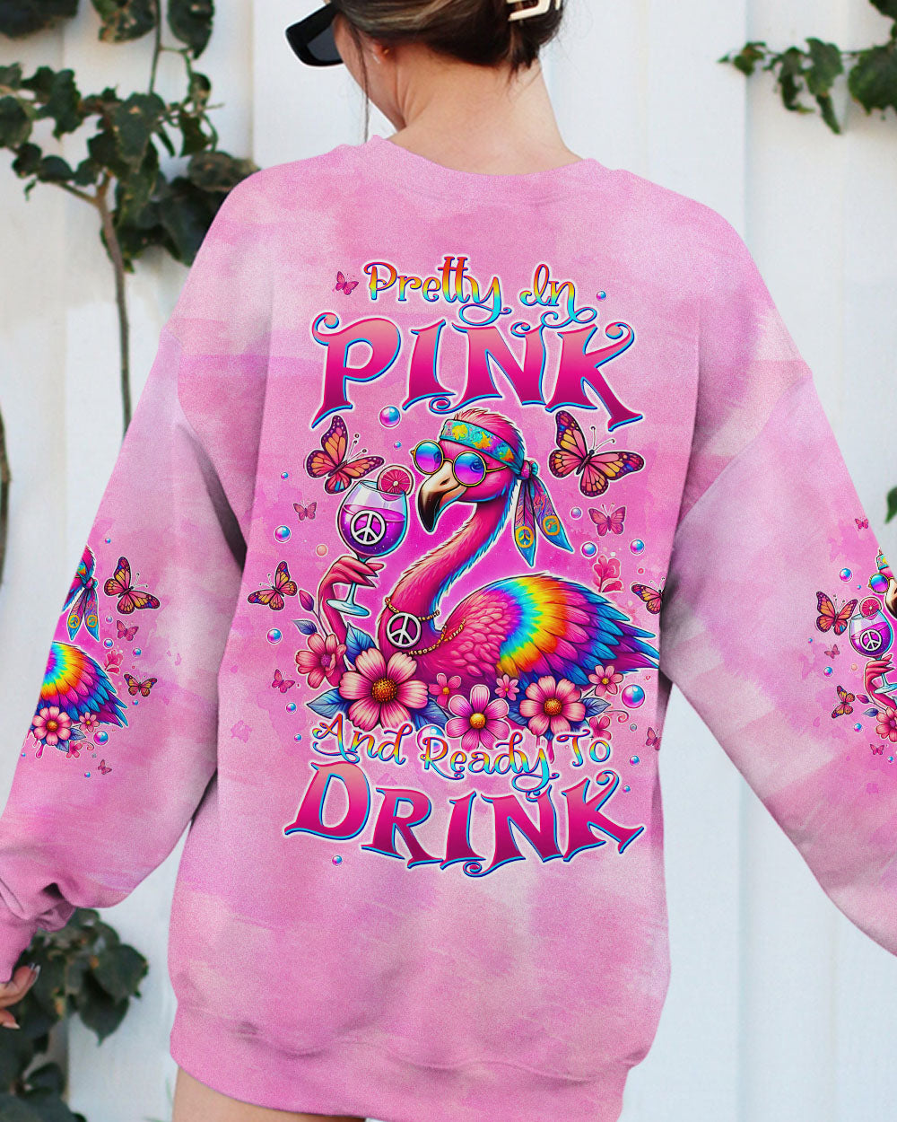 PRETTY IN PINK FLAMINGO ALL OVER PRINT - TLTW2707241