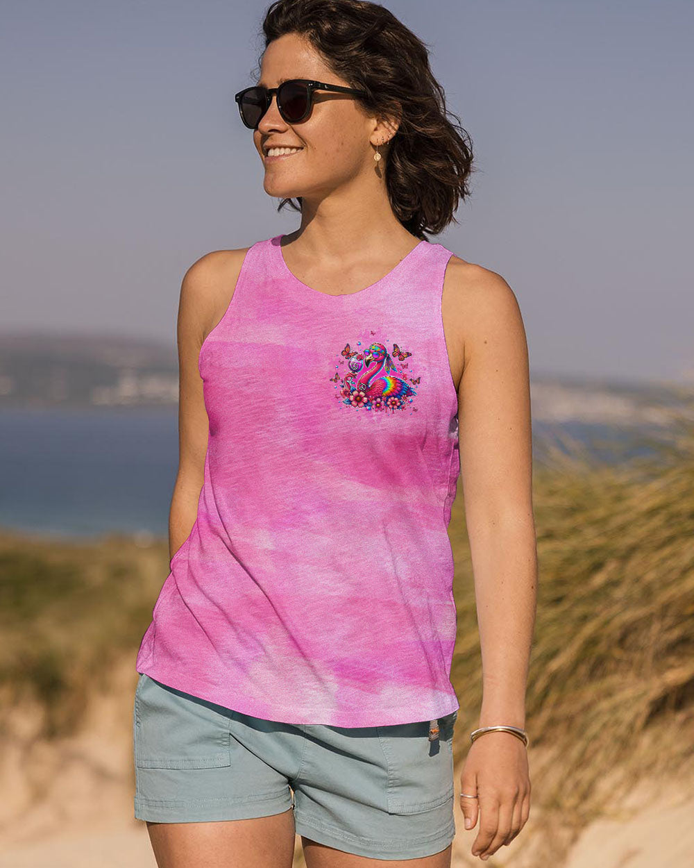 PRETTY IN PINK FLAMINGO ALL OVER PRINT - TLTW2707241