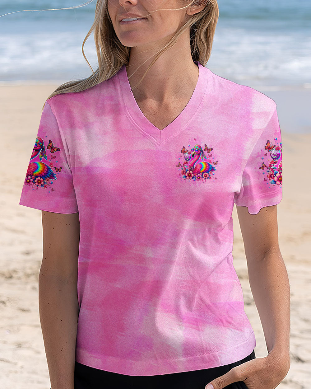 PRETTY IN PINK FLAMINGO ALL OVER PRINT - TLTW2707241