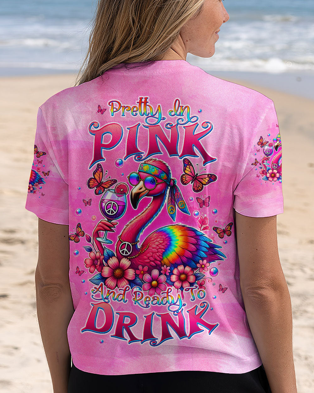 PRETTY IN PINK FLAMINGO ALL OVER PRINT - TLTW2707241