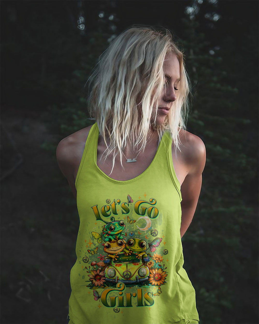 LET'S GO GIRLS FROG ALL OVER PRINT - TLTW2708244