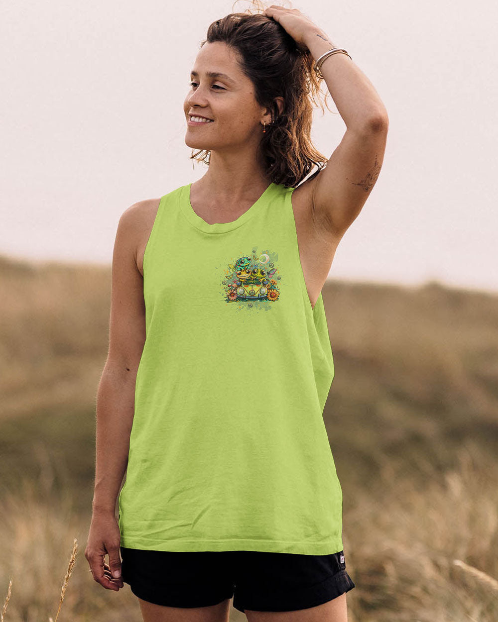 LET'S GO GIRLS FROG ALL OVER PRINT - TLTW2708244