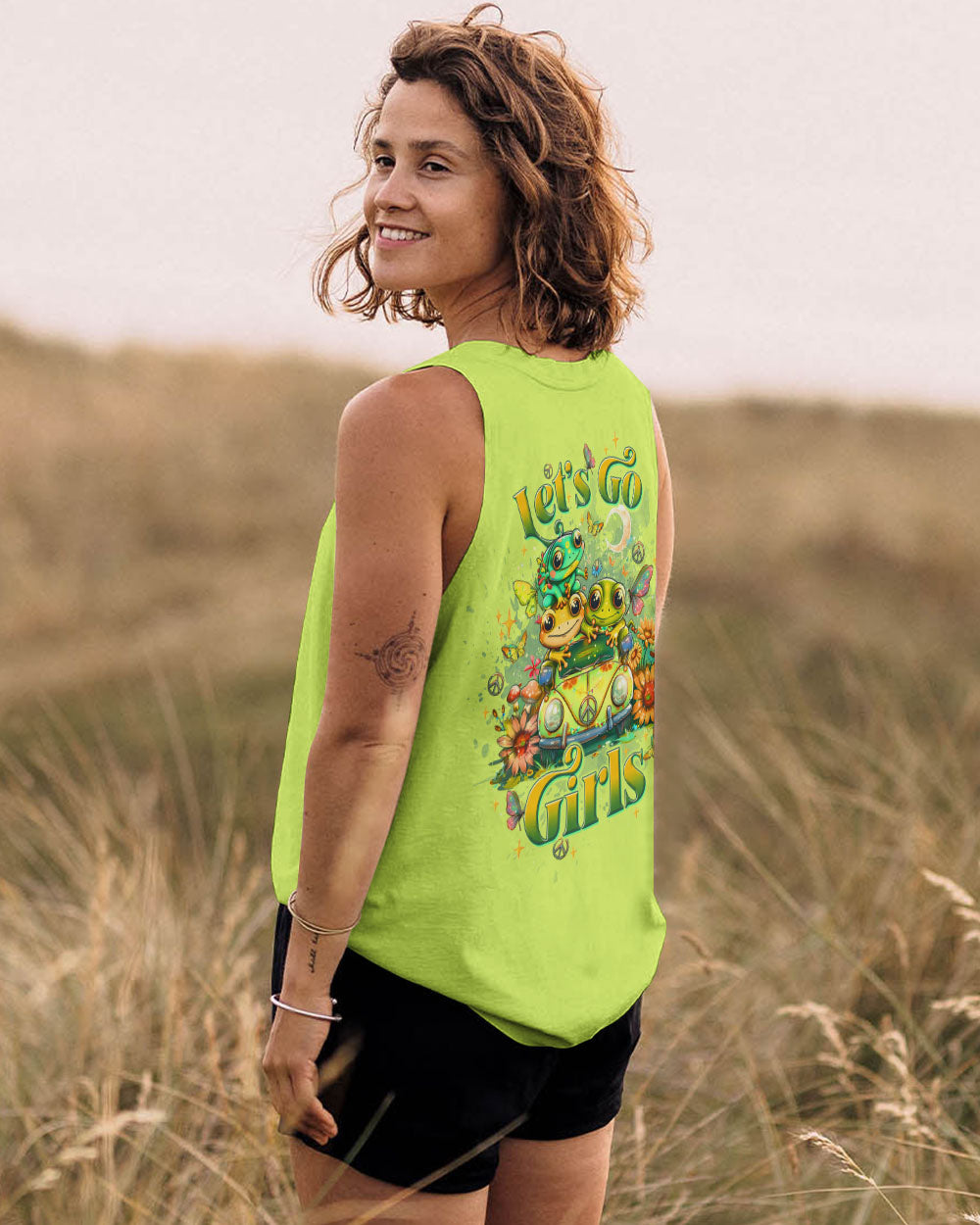 LET'S GO GIRLS FROG ALL OVER PRINT - TLTW2708244