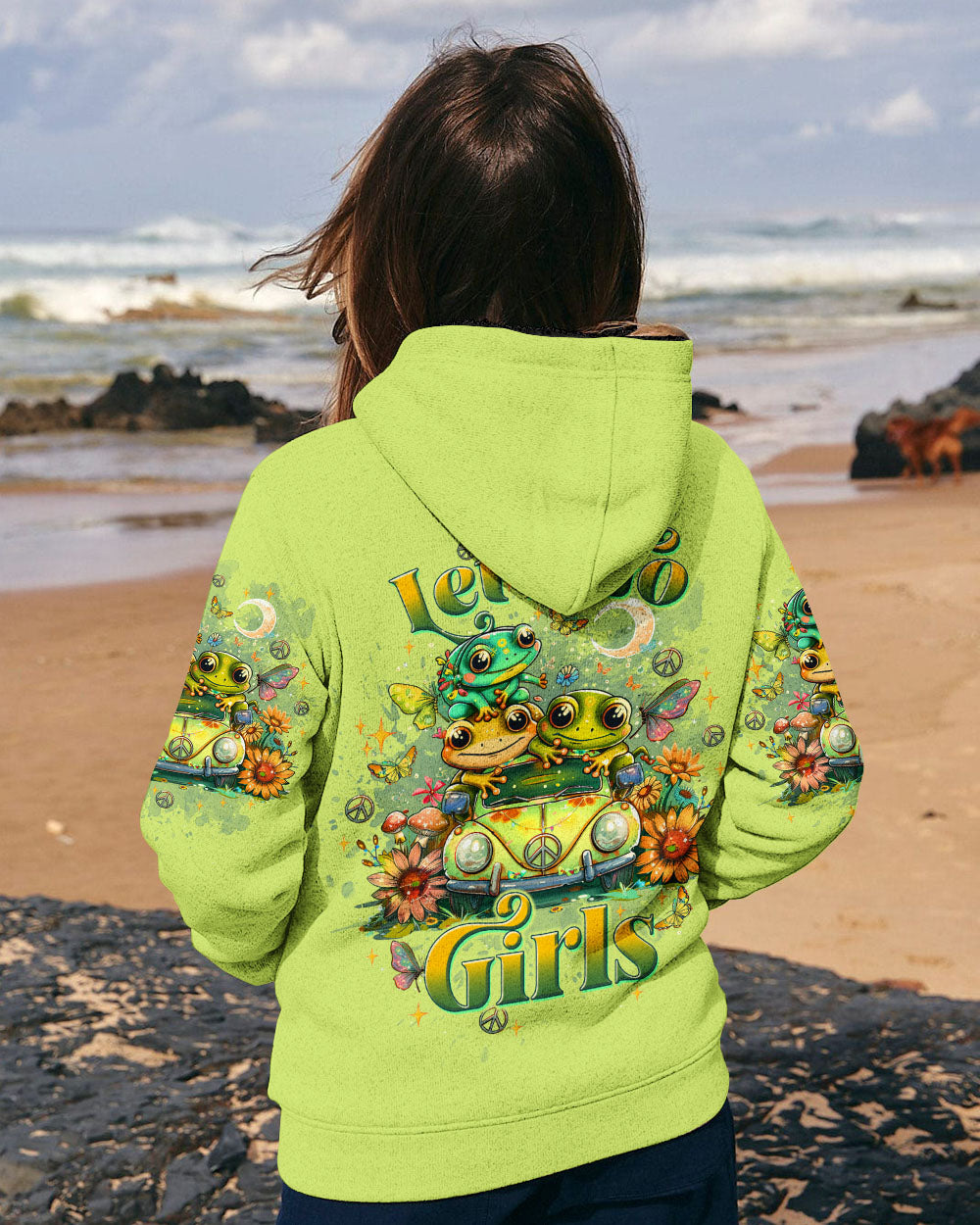 LET'S GO GIRLS FROG ALL OVER PRINT - TLTW2708244
