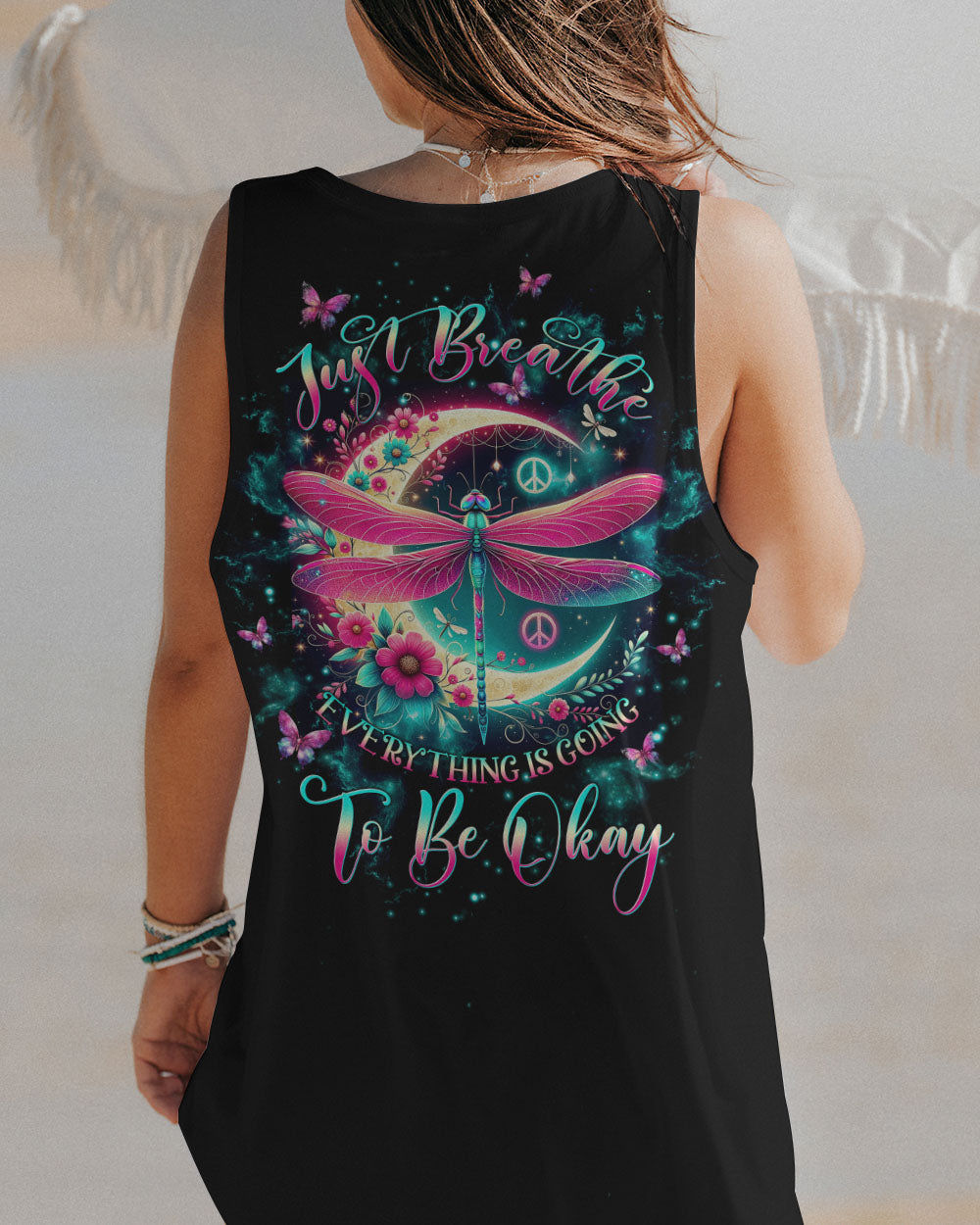 JUST BREATHE DRAGONFLY MOON ALL OVER PRINT - TLTW2711232