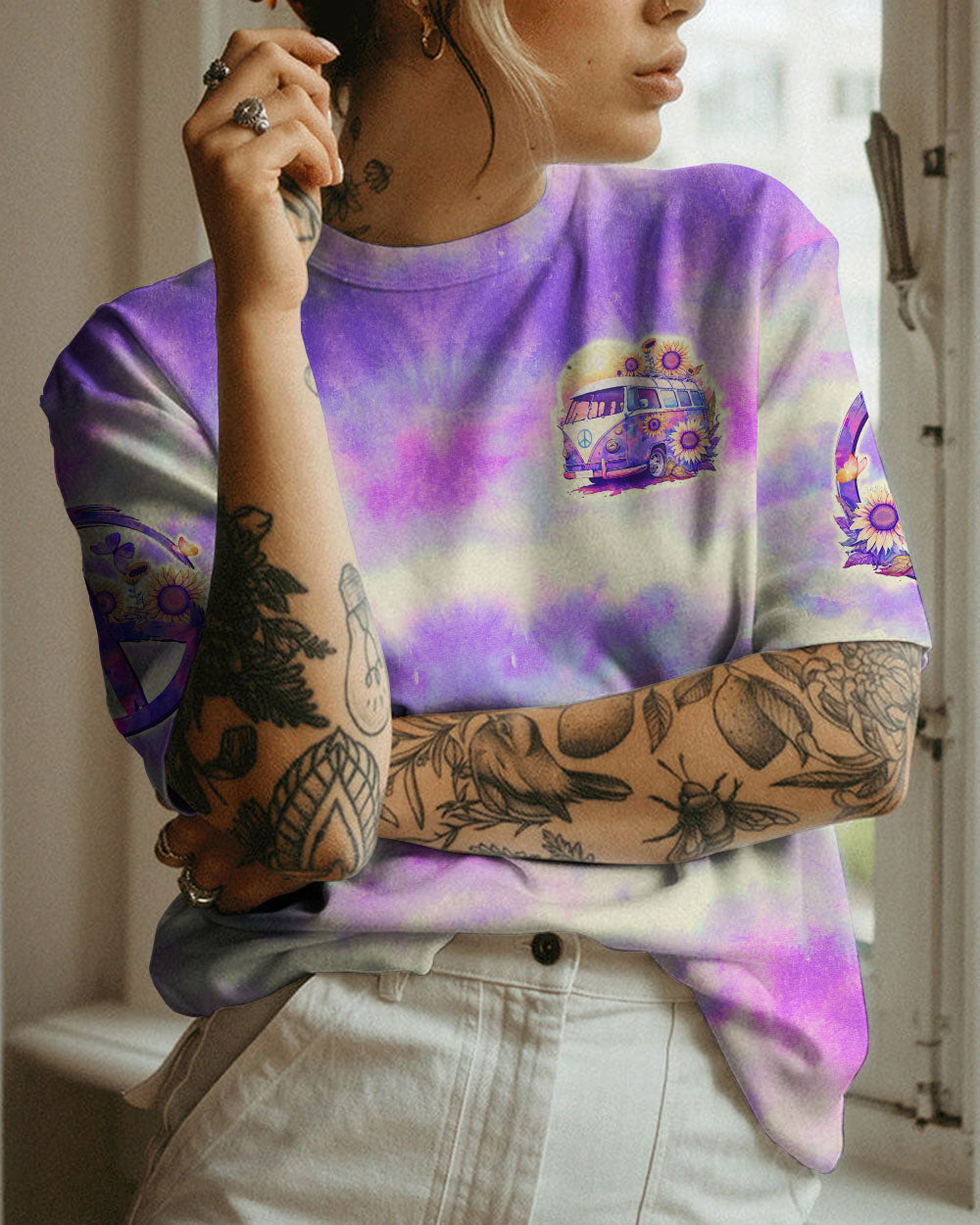 RUNNING AGAINST THE WIND BUS TIE DYE ALL OVER PRINT - TLTW2711235