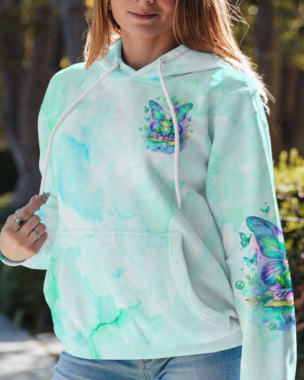 BE YOU THE WORLD WILL ADJUST FROG WINGS ALL OVER PRINT - TLTW2712233
