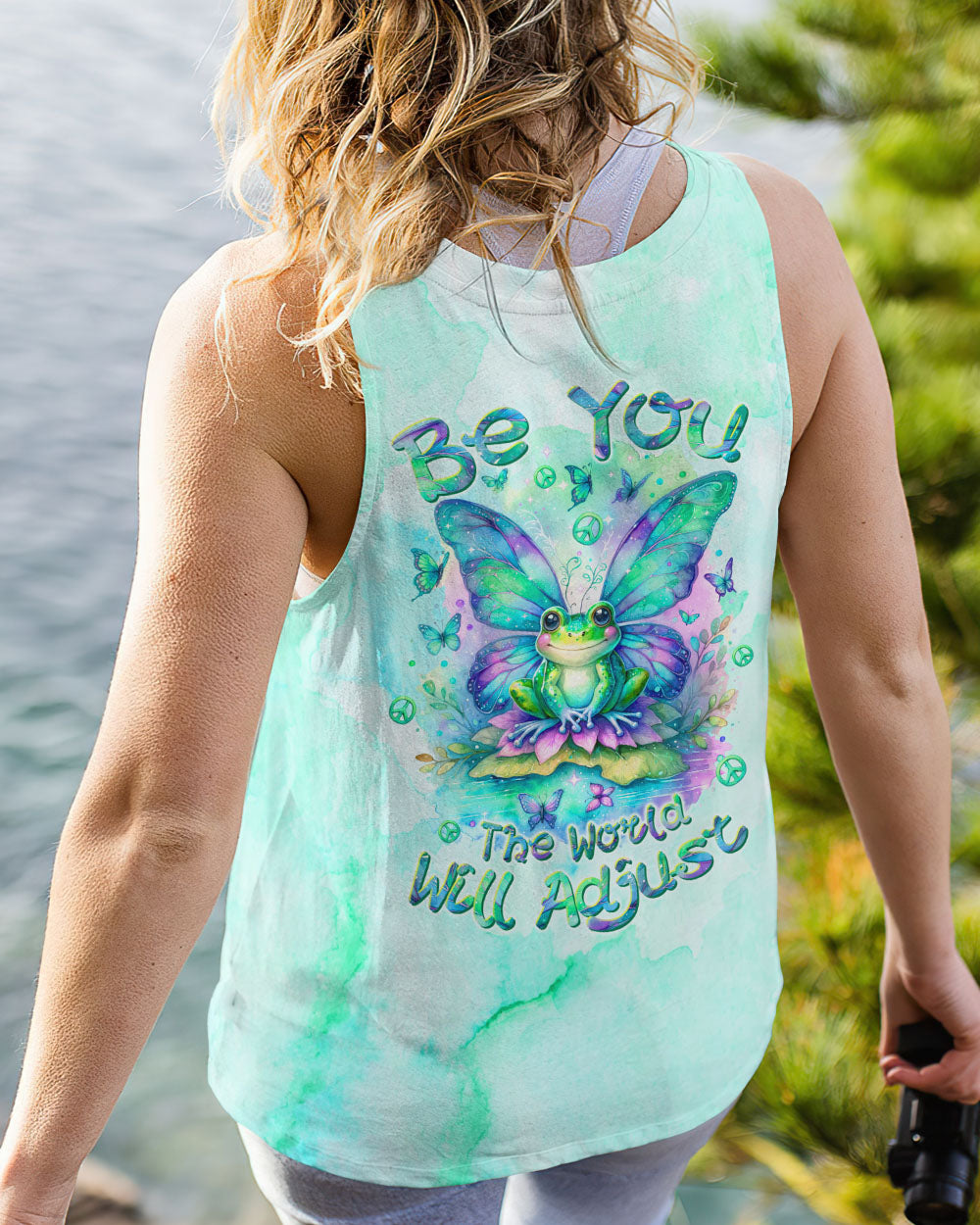 BE YOU THE WORLD WILL ADJUST FROG WINGS ALL OVER PRINT - TLTW2712233