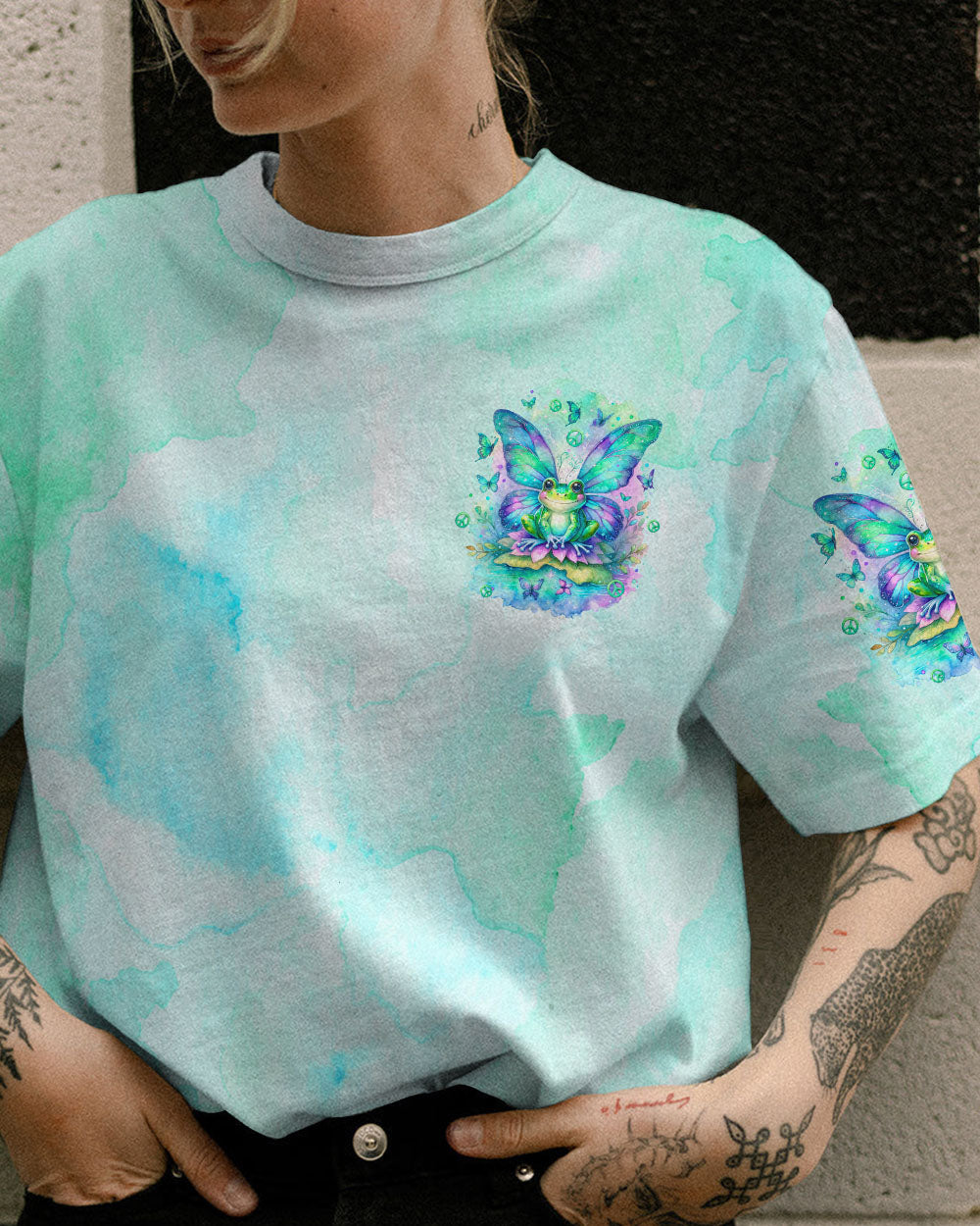 BE YOU THE WORLD WILL ADJUST FROG WINGS ALL OVER PRINT - TLTW2712233