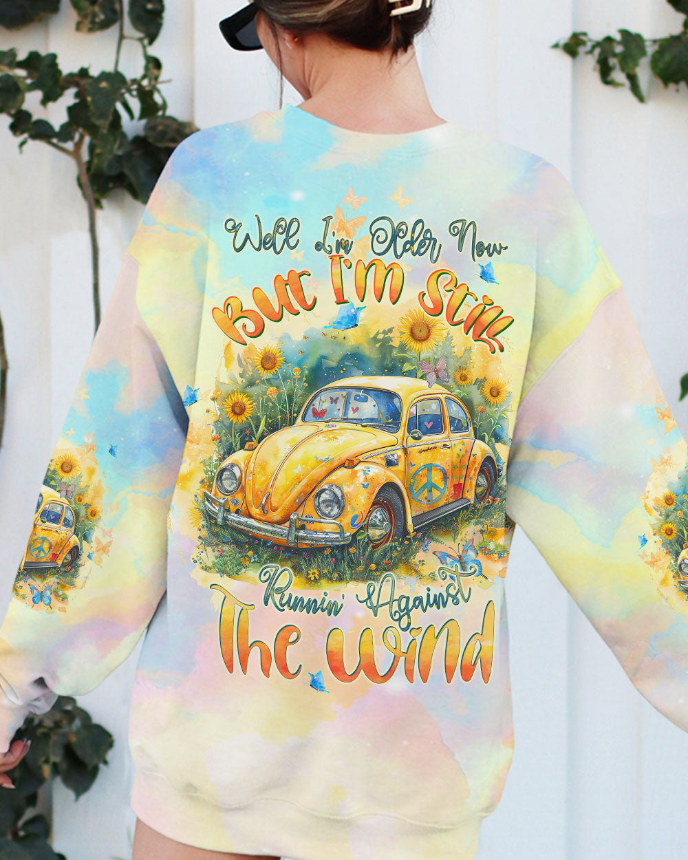 RUNNING AGAINST THE WIND SUNFLOWER CAR ALL OVER PRINT - TLTW2802242