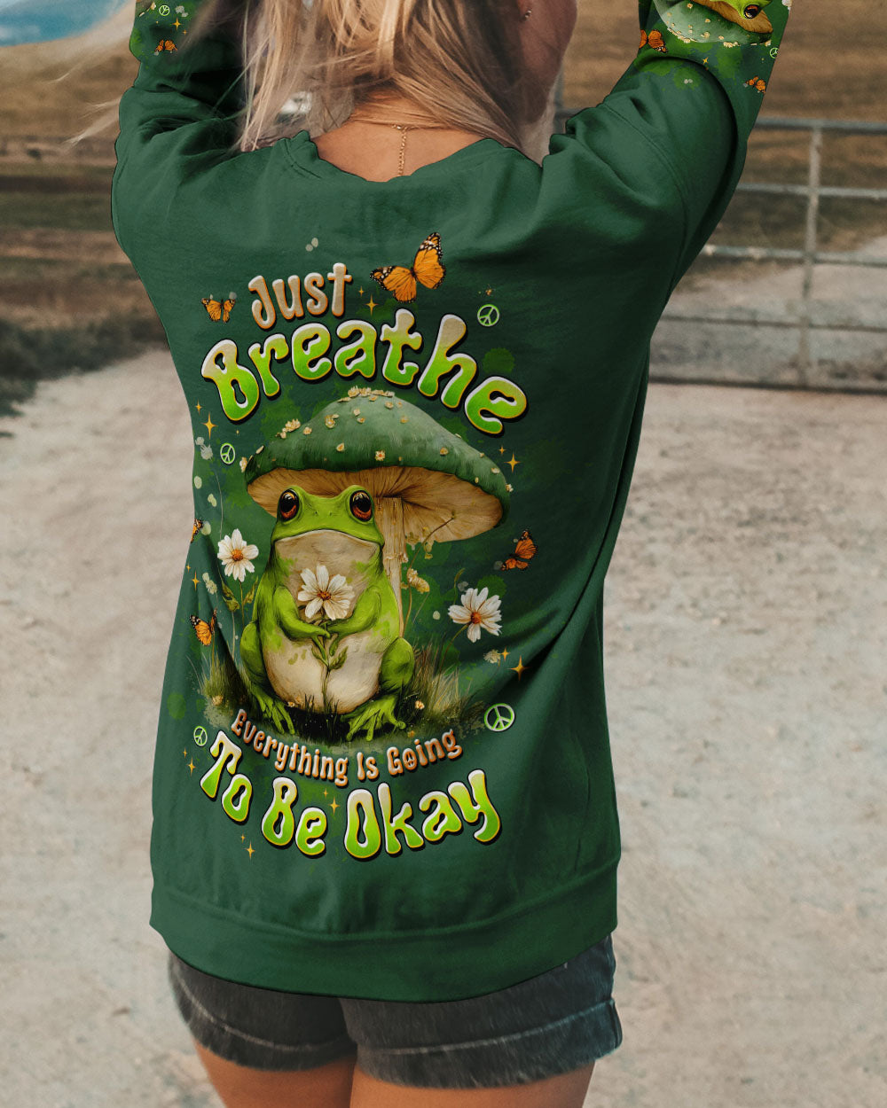 JUST BREATHE FROG  ALL OVER PRINT - TLTW2810252