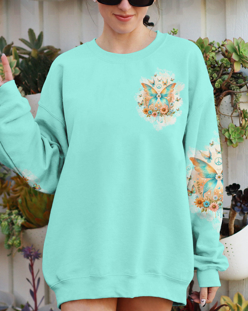 I BELIEVE THERE ARE ANGELS AMONG US BUTTERFLY ALL OVER PRINT - TLTW2812232