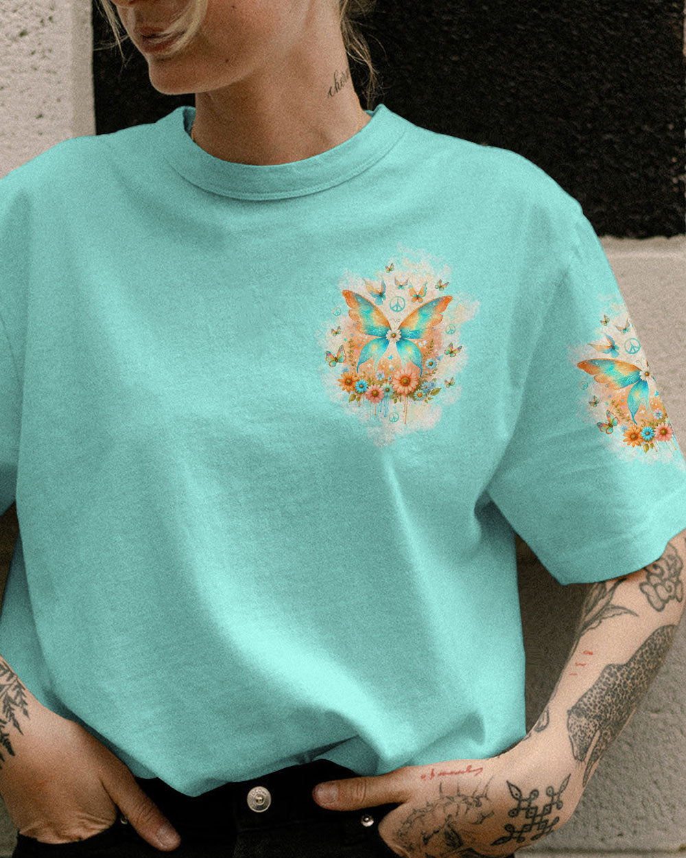 I BELIEVE THERE ARE ANGELS AMONG US BUTTERFLY ALL OVER PRINT - TLTW2812232