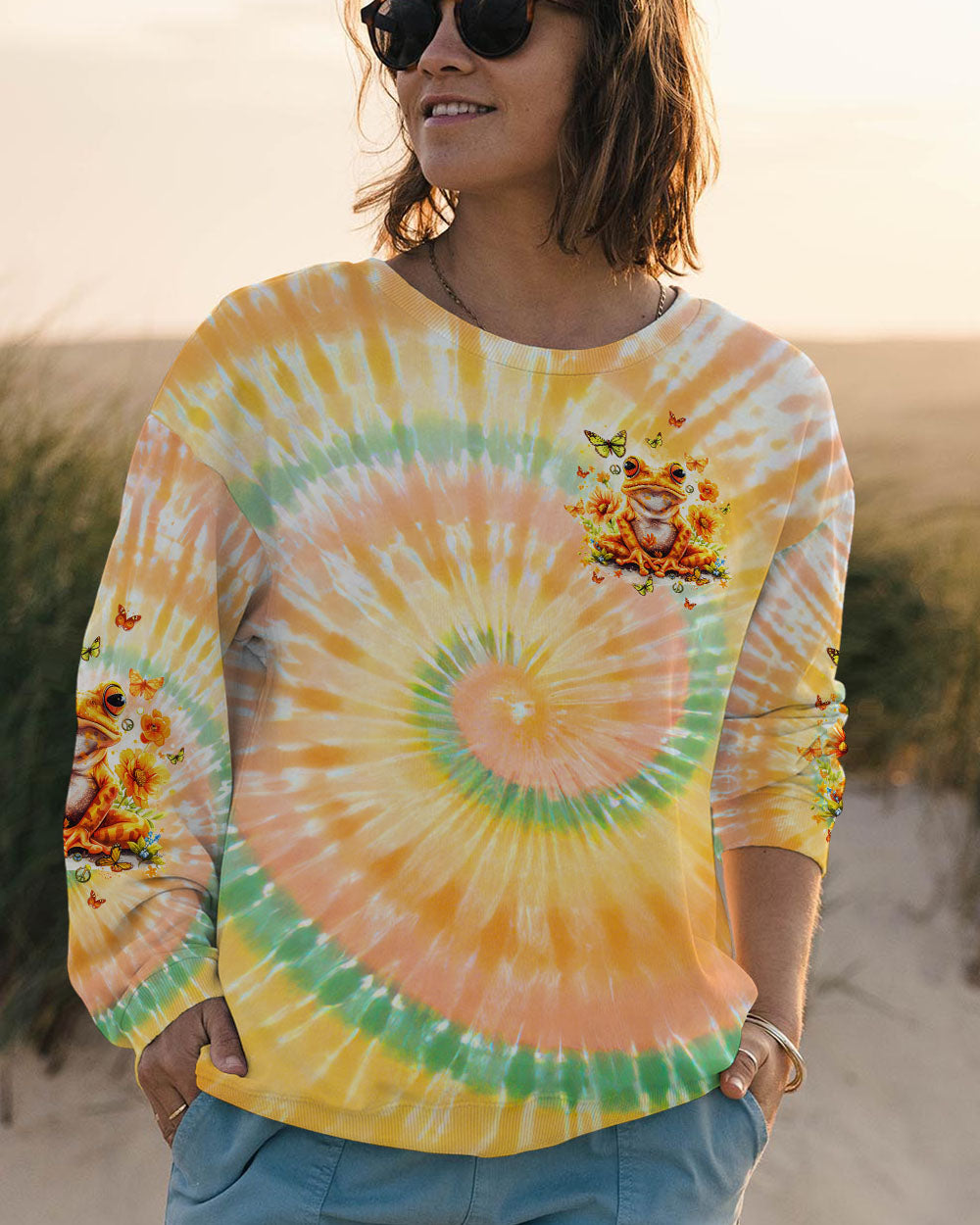 BE KIND TO YOURSELF FROG ALL OVER PRINT - TLTW2902242