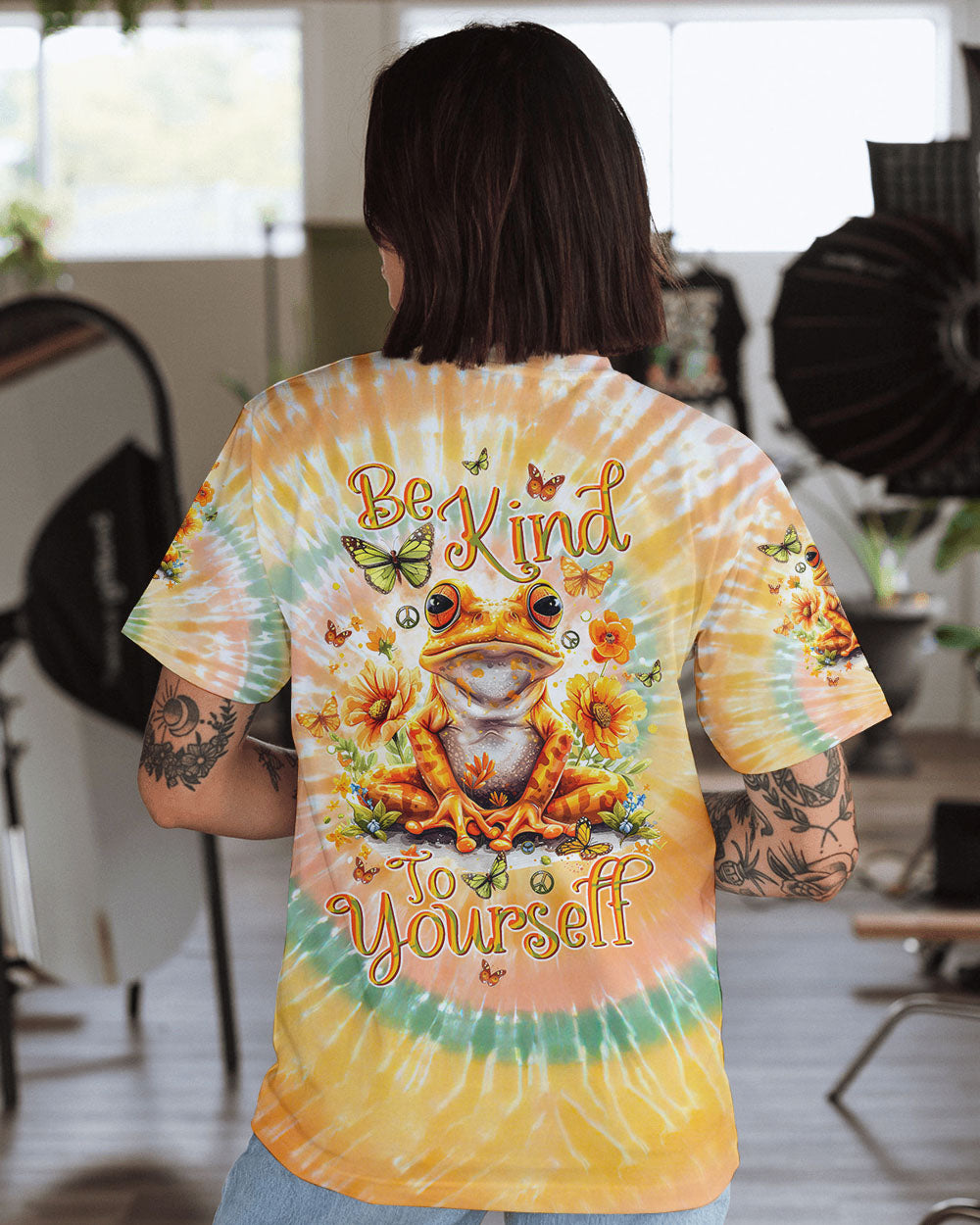 BE KIND TO YOURSELF FROG ALL OVER PRINT - TLTW2902242