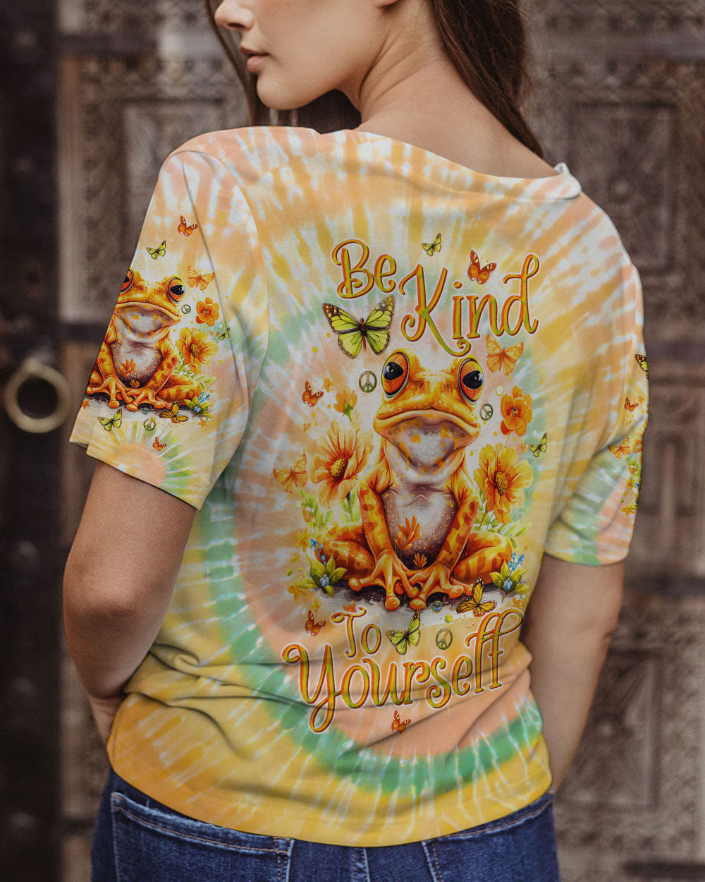 BE KIND TO YOURSELF FROG ALL OVER PRINT - TLTW2902242