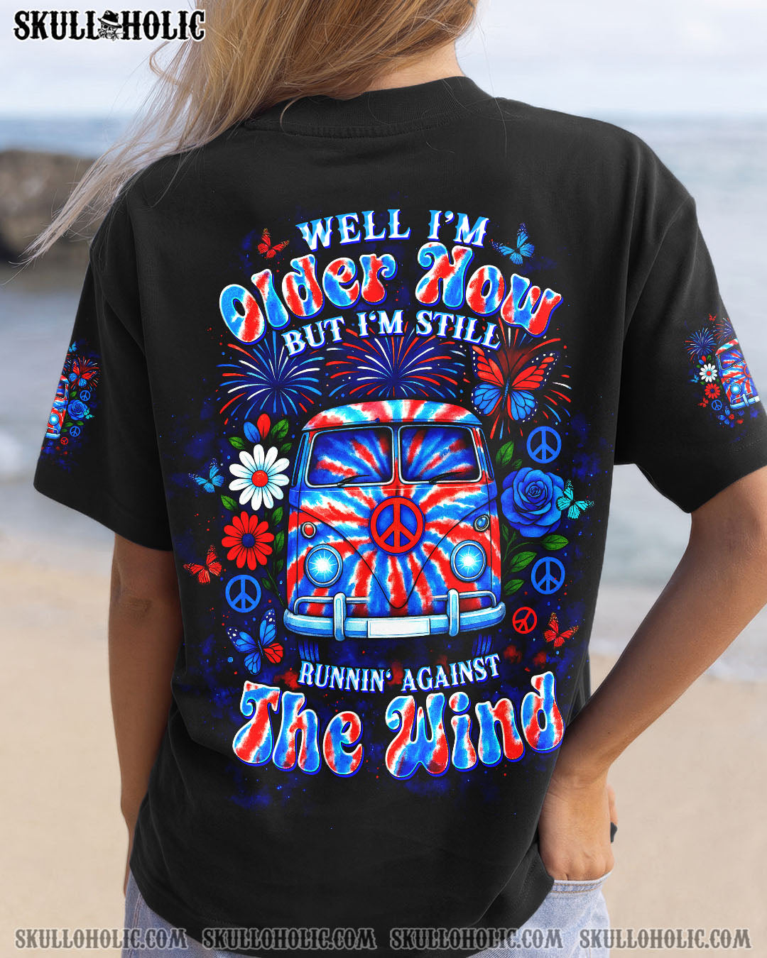 RUNNING AGAINST THE WIND CAR TIE DYE ALL OVER PRINT - TLTW2905254