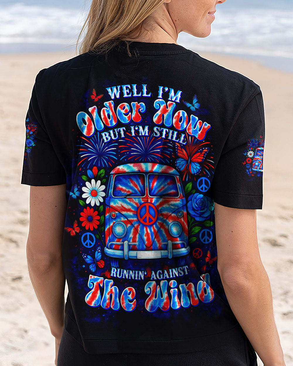 RUNNING AGAINST THE WIND CAR TIE DYE ALL OVER PRINT - TLTW2905254