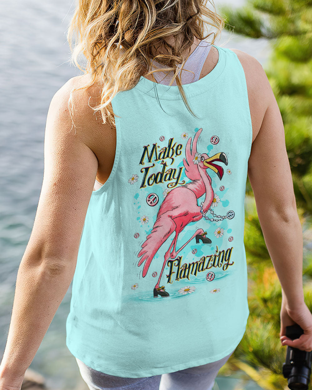 MAKE TODAY FLAMAZING FLAMINGO ALL OVER PRINT - TLTW2906231
