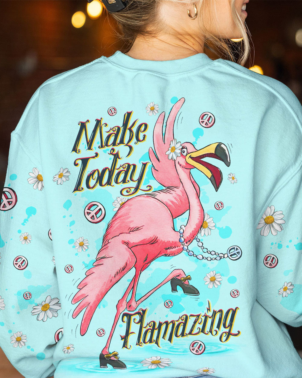 MAKE TODAY FLAMAZING FLAMINGO ALL OVER PRINT - TLTW2906231