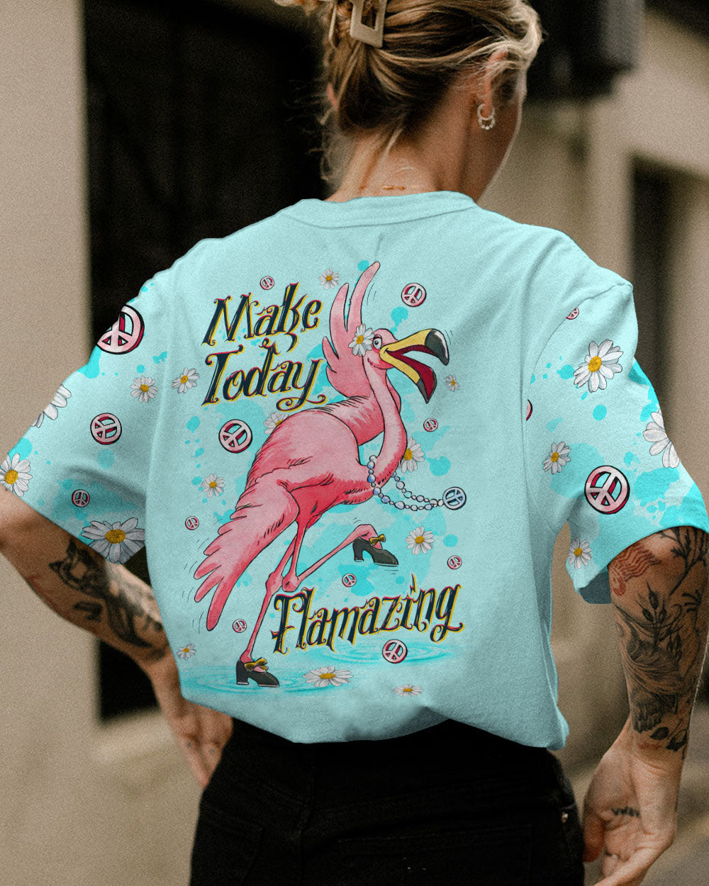 MAKE TODAY FLAMAZING FLAMINGO ALL OVER PRINT - TLTW2906231