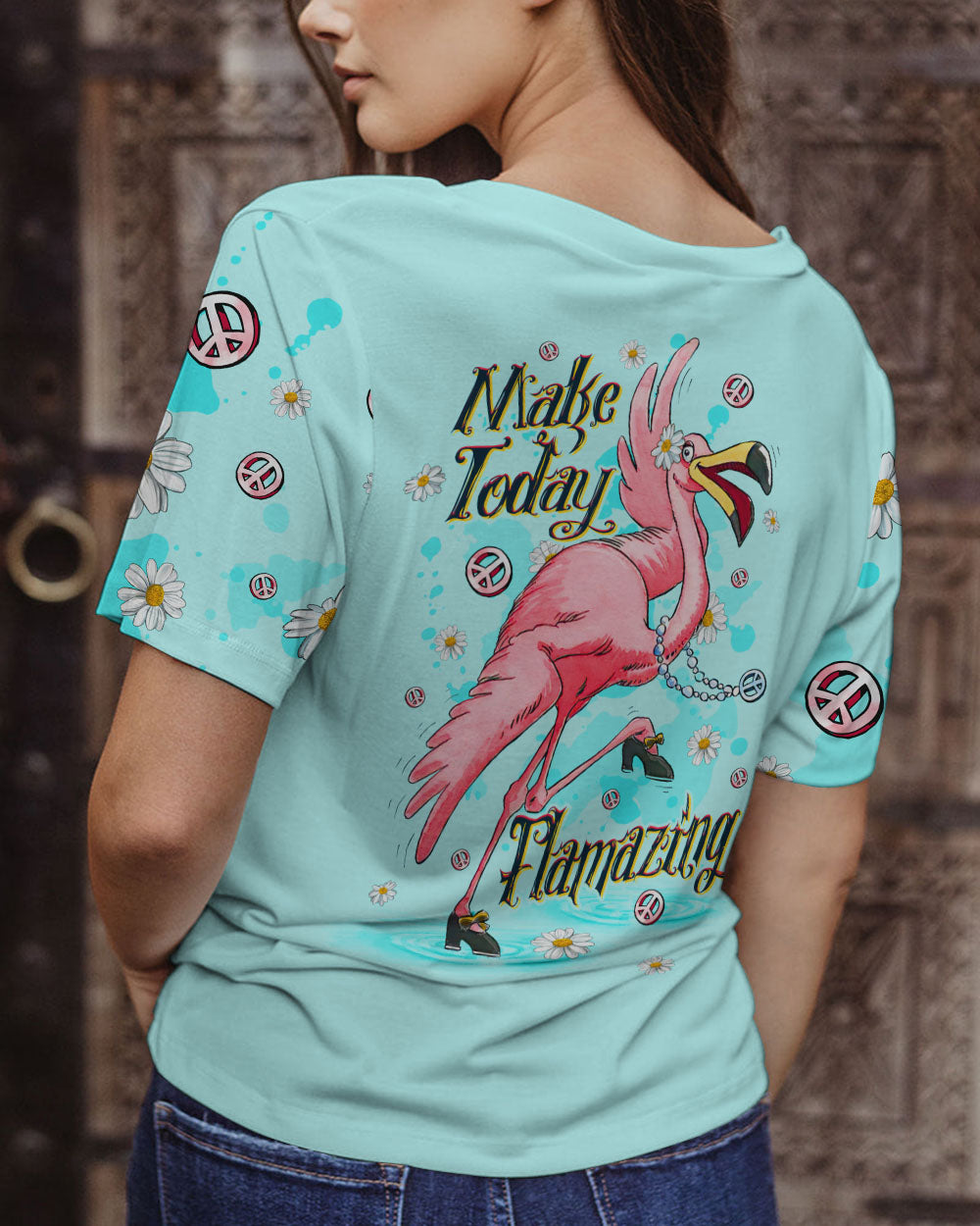 MAKE TODAY FLAMAZING FLAMINGO ALL OVER PRINT - TLTW2906231