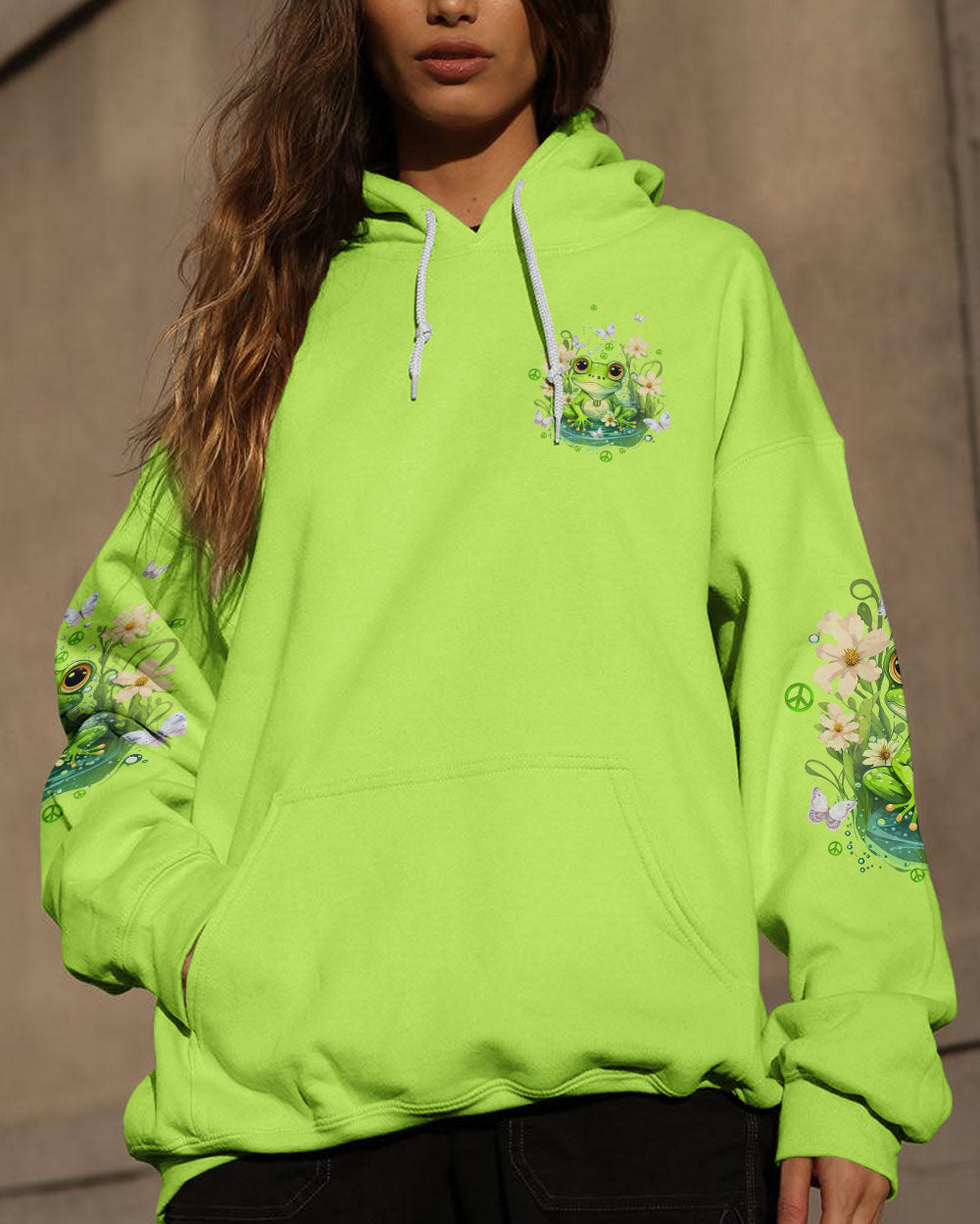 BE YOU THE WORLD WILL ADJUST FROG ALL OVER PRINT - TLTW2908232