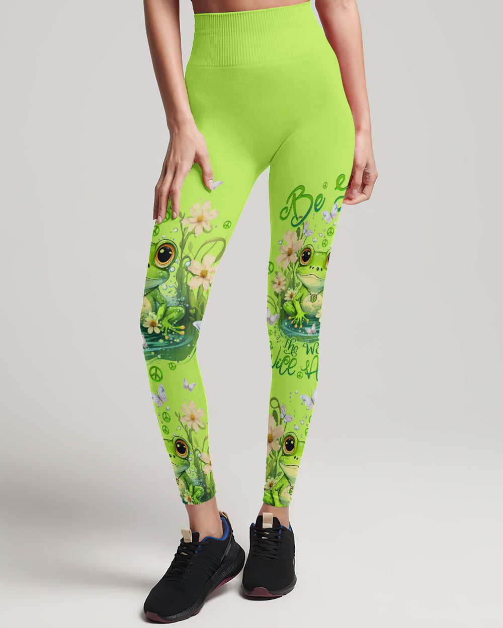 BE YOU THE WORLD WILL ADJUST FROG ALL OVER PRINT - TLTW2908232