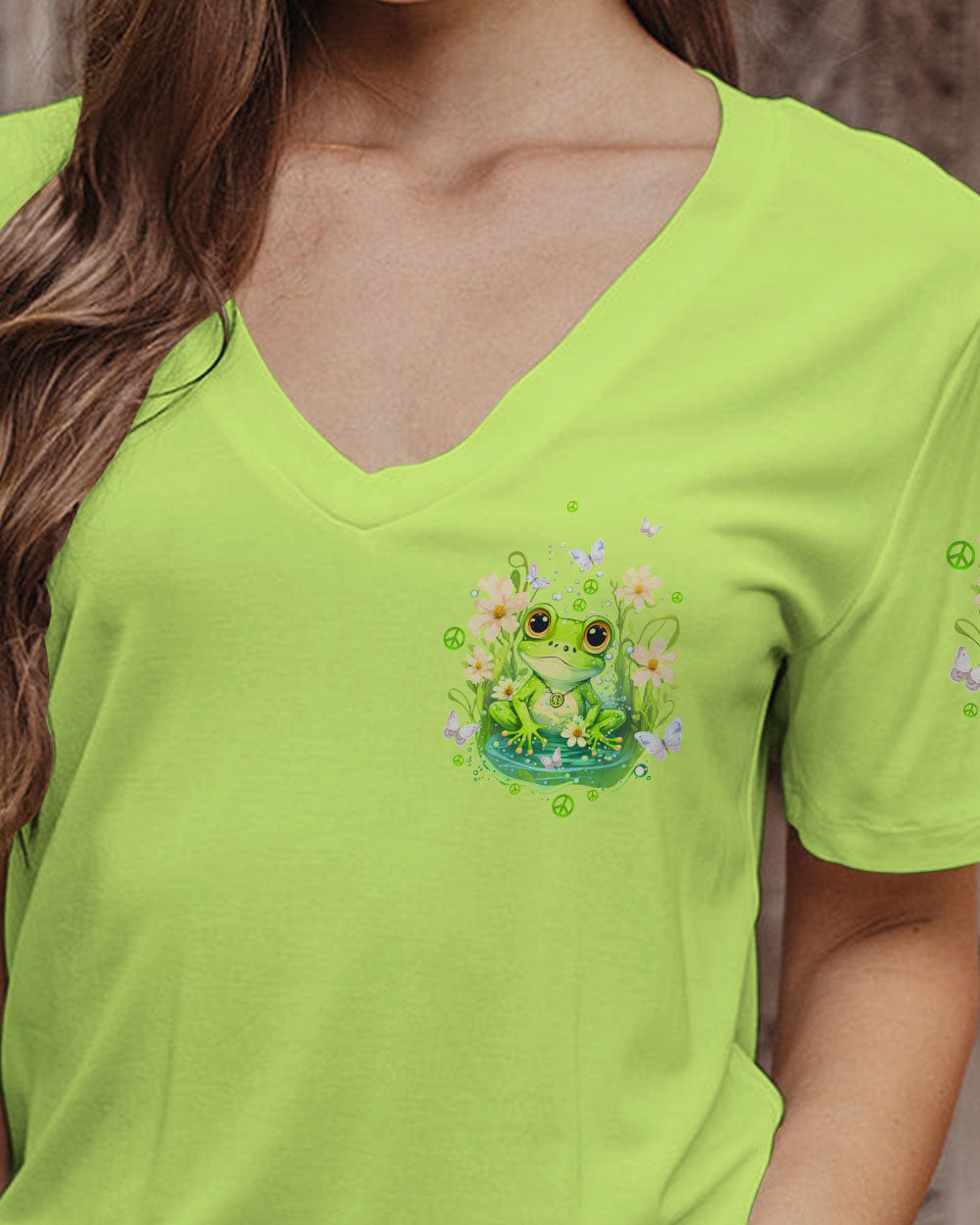 BE YOU THE WORLD WILL ADJUST FROG ALL OVER PRINT - TLTW2908232