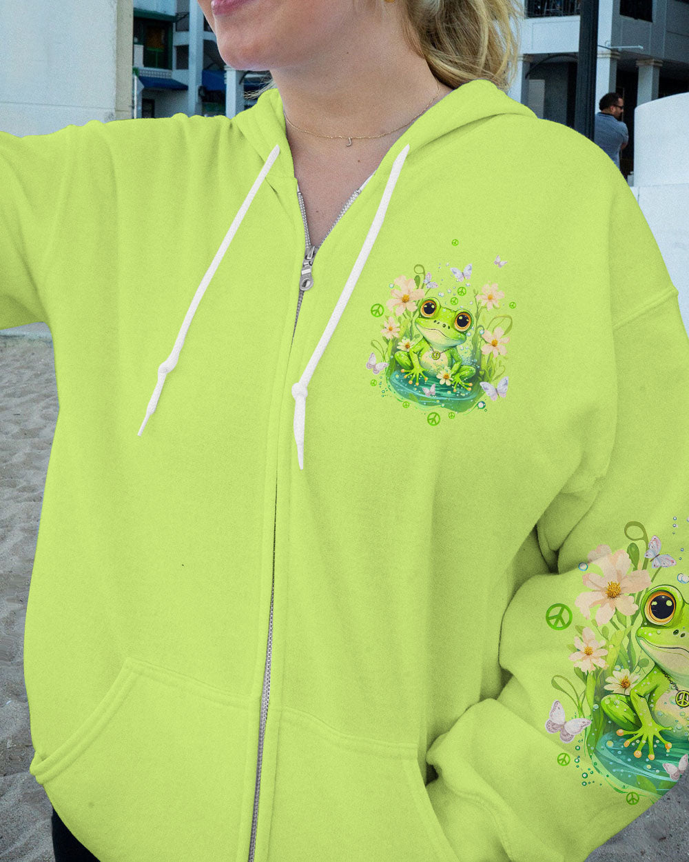BE YOU THE WORLD WILL ADJUST FROG ALL OVER PRINT - TLTW2908232