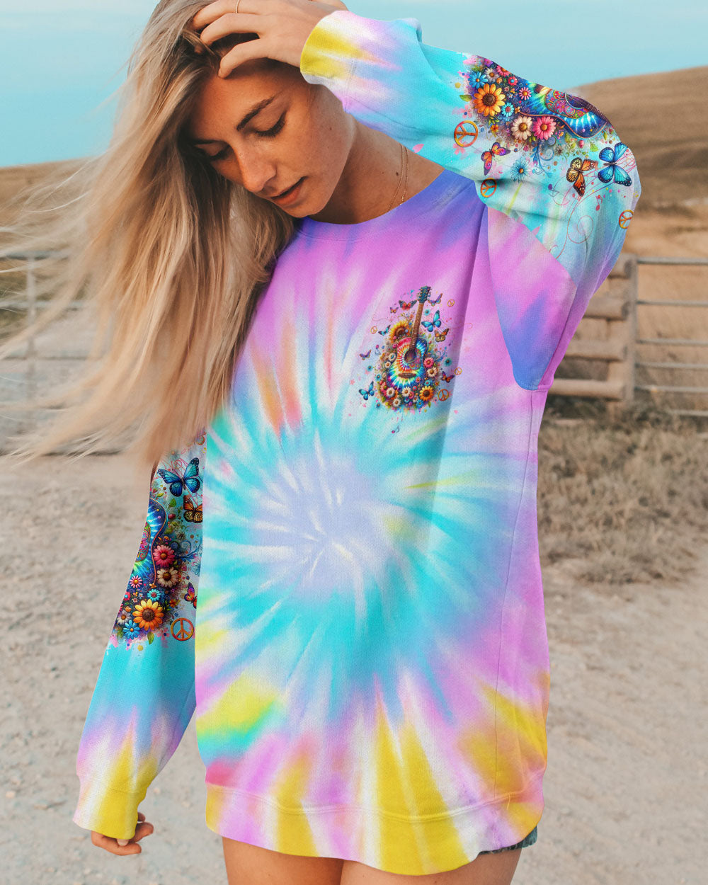 WHISPER WORDS OF WISDOM TIE DYE GUITAR ALL OVER PRINT - TLTW2911232