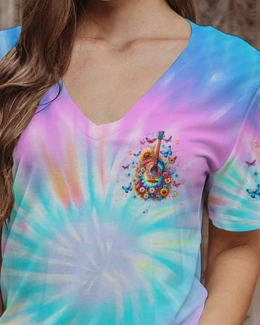 WHISPER WORDS OF WISDOM TIE DYE GUITAR ALL OVER PRINT - TLTW2911232