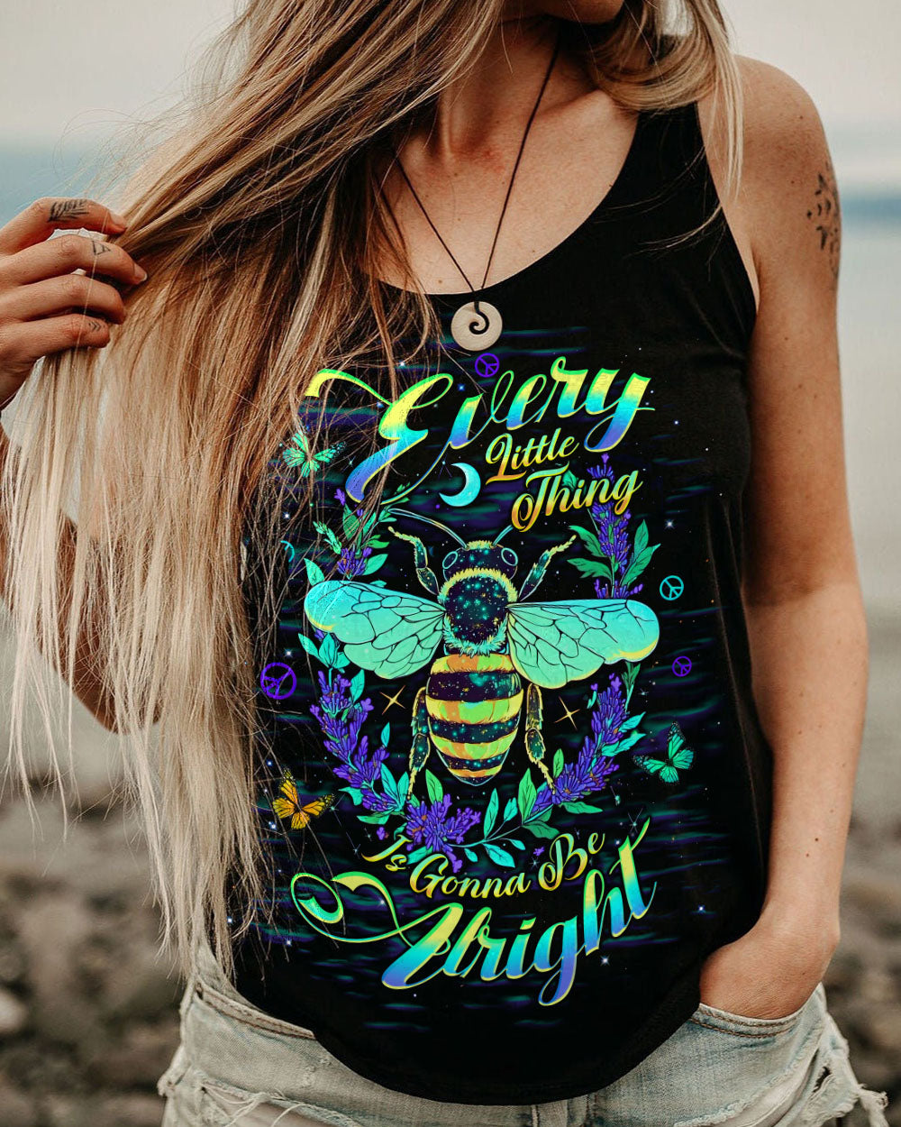 EVERY LITTLE THING IS GONNA BE ALRIGHT BEE ALL OVER PRINT  - TLTW3005253
