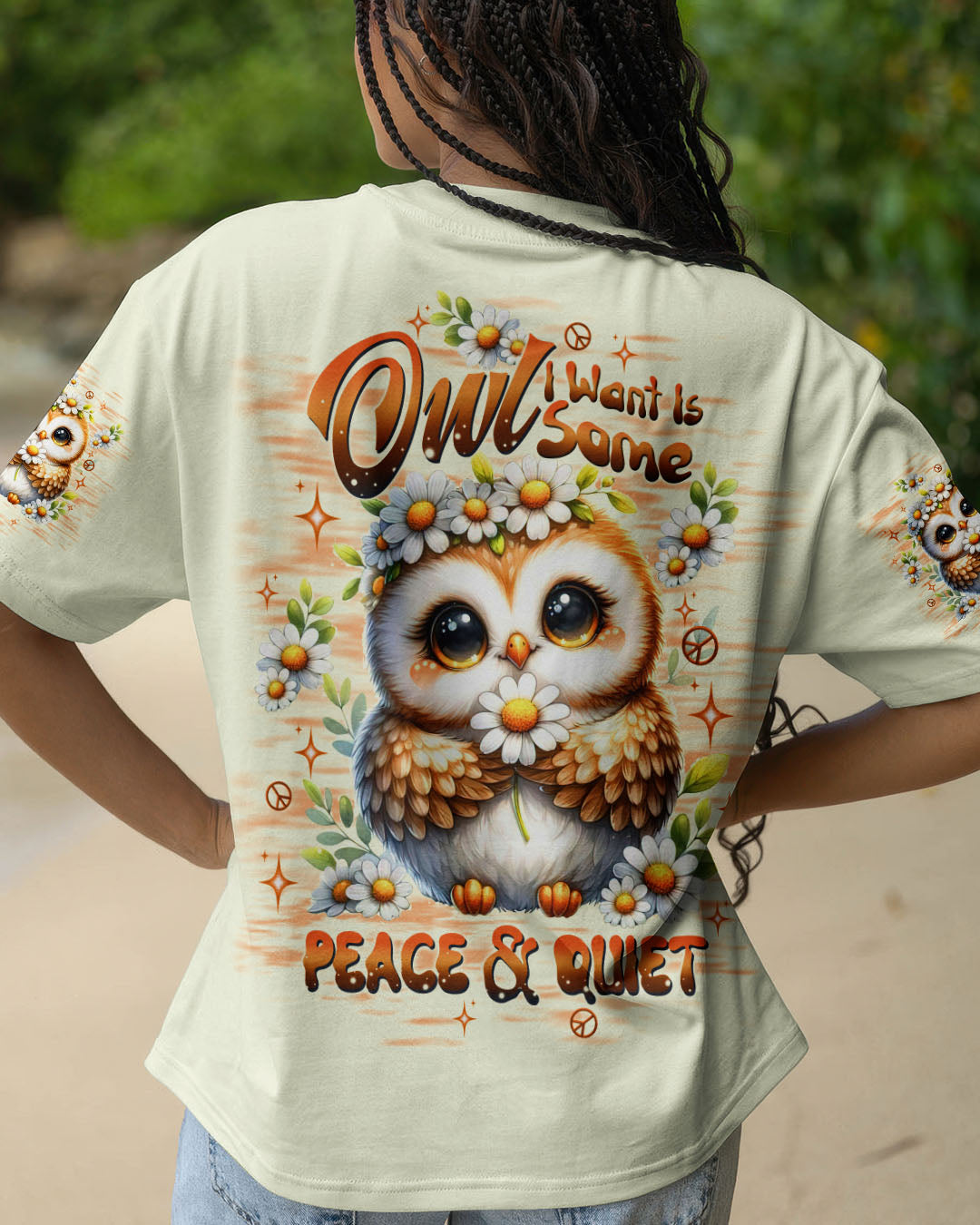 OWL I WANT IS SOME PEACE AND QUIET ALL OVER PRINT - TLTW3006254