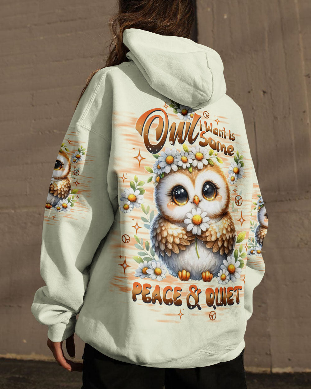 OWL I WANT IS SOME PEACE AND QUIET ALL OVER PRINT - TLTW3006254