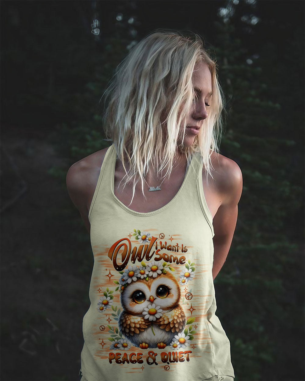 OWL I WANT IS SOME PEACE AND QUIET ALL OVER PRINT - TLTW3006254