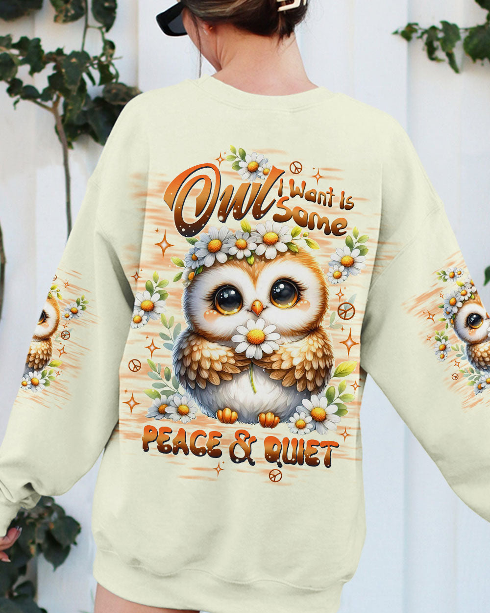 OWL I WANT IS SOME PEACE AND QUIET ALL OVER PRINT - TLTW3006254