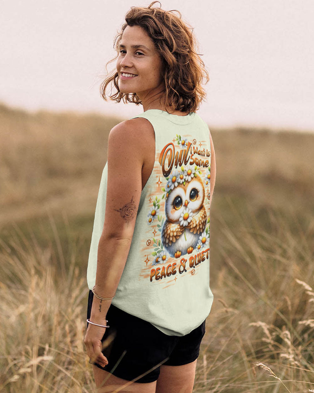 OWL I WANT IS SOME PEACE AND QUIET ALL OVER PRINT - TLTW3006254