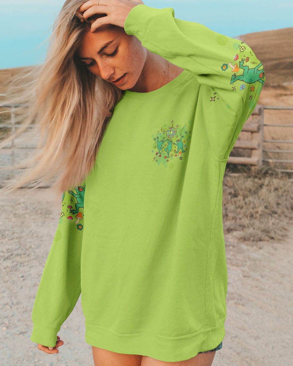 TAKE MORE CHANCES FROG ALL OVER PRINT - TLTW3008244